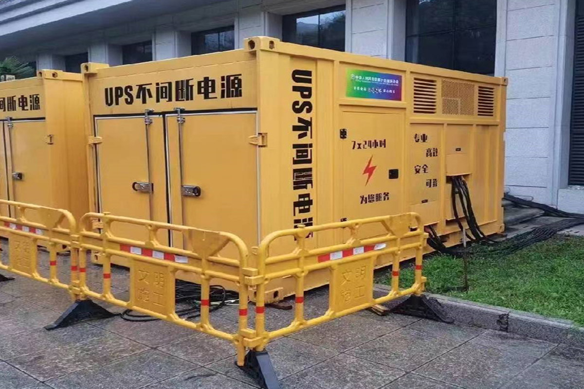丘北发电机租赁施工现场