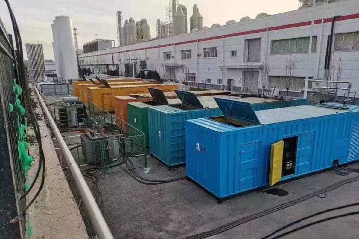 丘北发电机租赁施工现场