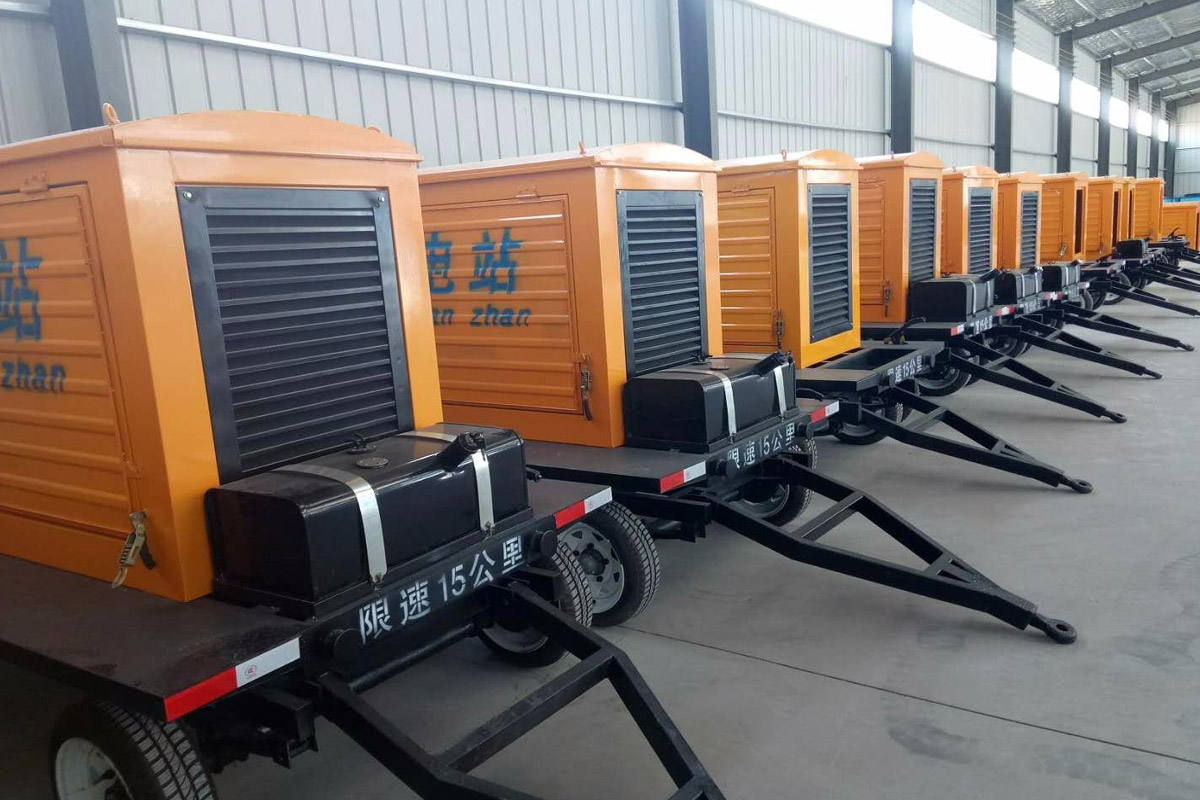 丘北发电机租赁施工现场